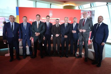 Стојан Вујко на форуму  ОКС "Будућност српског спорта "